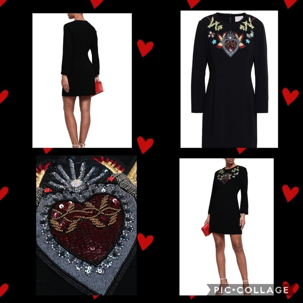 Cinq a Sept Josephine Embellished Crepe Mini Dress - Picture 4 of 6